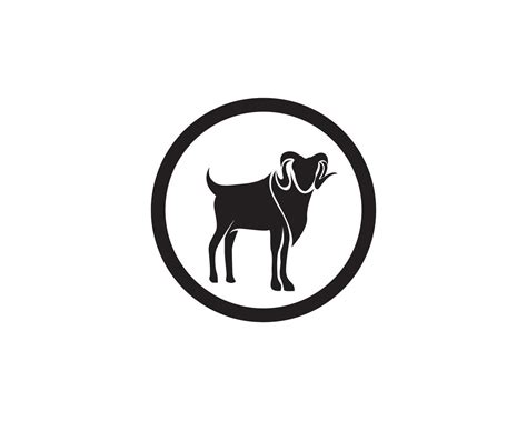Goat Black Animals Vector Logo And Symbols Template 619583 Vector Art