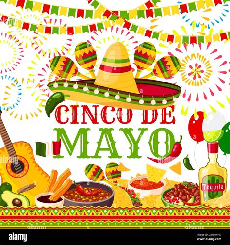 Cinco De Mayo Greeting Card For Mexican Holiday Or Fiesta Party Celebration Of Jalapeno Pepper