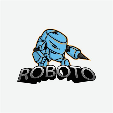 Robot Mascot Logo Design Vector 18813247 Vector Art At Vecteezy