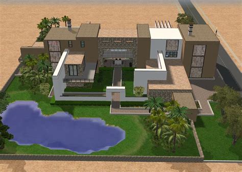 Sims 2 Large Modern Mansion By Ramborocky On Deviantart