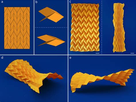 Miura Ori Tessellation A A Crease Pattern Of A Miura Ori