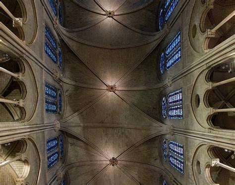 Early Six Part Rib Vaults Of The Nave The Ribs Transferred The Thrust