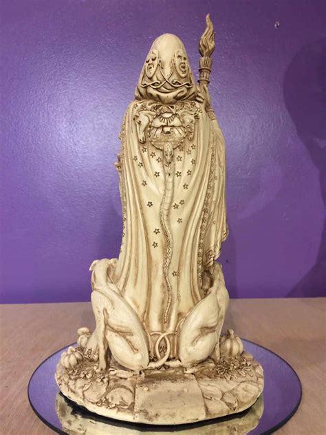 10″ Hecate Statue Inspirit Crystals