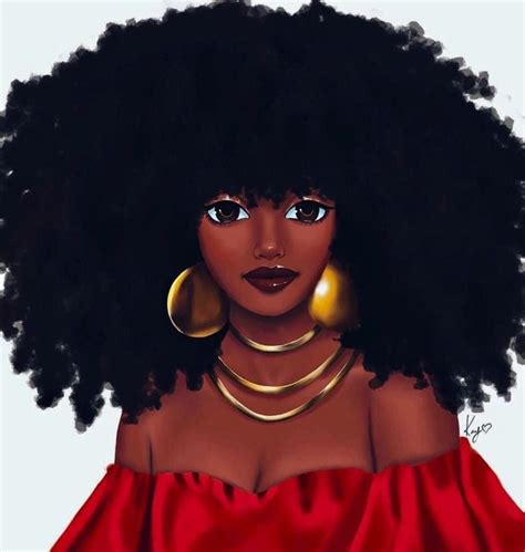 Curly Melanin Beauty Black Girl Art Black Women Art Black Girl Cartoon