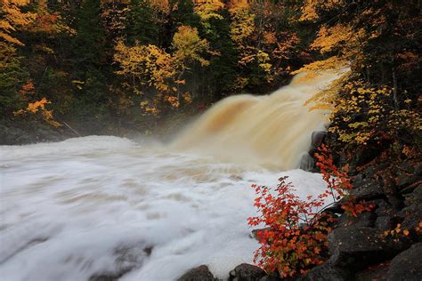 Mary Ann Falls During Autumn At Cape Breton Highlands National Park