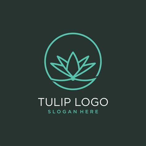 Tulip Logo Design Element Vector With Modern Concept 24515240 Vector