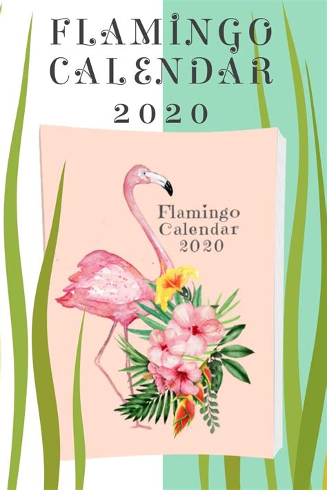 Flamingo Calendar 2020 Novelty Ts For Men Beautiful Planner Calendar 2020
