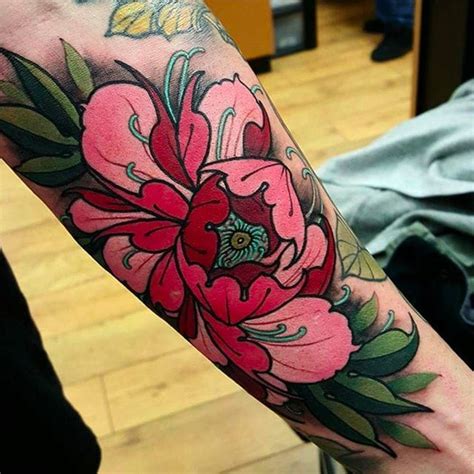 Master Of Peony Tattoos Elliott Wells Japanese Flower Tattoo Peony