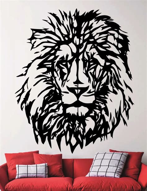 Lion Wall Decal Lion Wall Sticker African Animal Modern Home Design