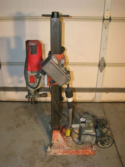 Milwaukee Core Drill 4096 Dymodrill 2 Speed Drilling Rig With Vacuum
