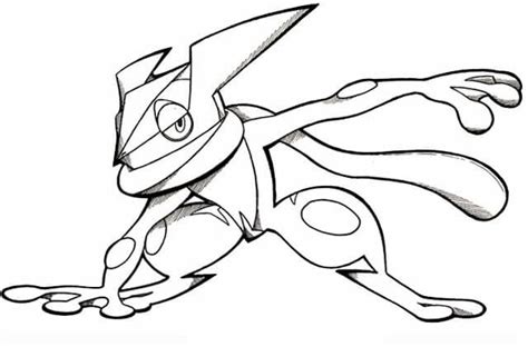 Coldly Greninja Coloring Page Download Print Or Color Online For Free