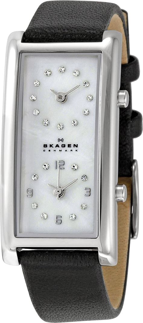 Skagen Womens Sk20sslbw1 Dual Time Dual Time Watch Amazonca Watches