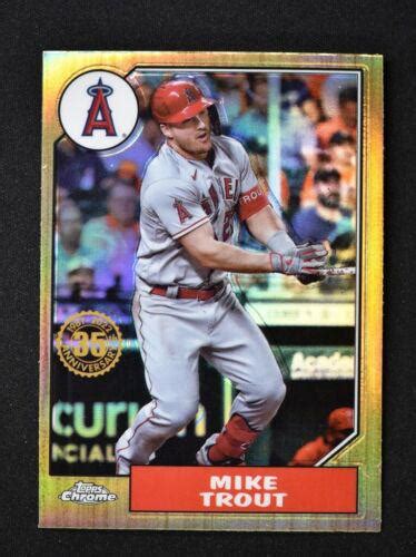 Mike Trout 87BC 1 Prices 2022 Topps Chrome 1987 Baseball Cards