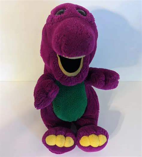 Vintage Barney Plush Purple Dinosaur 13” Dakin 1992 Stuffed Animal