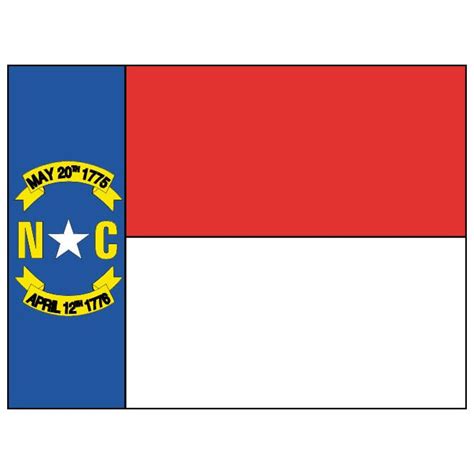 North Carolina Flag Royalty Free Stock Svg Vector