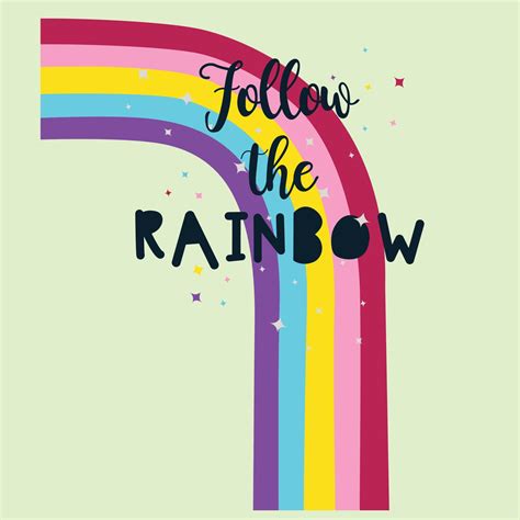 Follow The Rainbow 11533254 Vector Art At Vecteezy