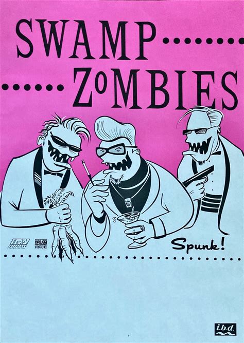 Swamp Zombies Konzert Plakat Concert Poster 1993 Tour ⋆ Popdom