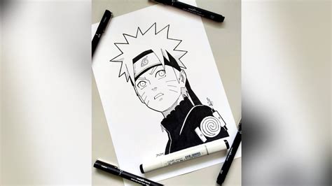 Speed Drawing Naruto Youtube