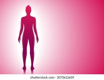 Beautiful Naked Woman Standing On Bright Stock Vector Royalty Free Shutterstock