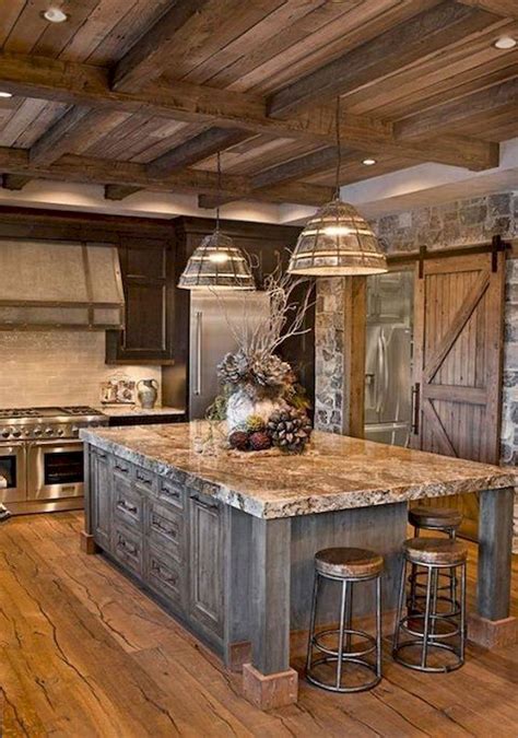Those rustic kitchen cabinets on the background would easily follow its lead. 70 Modern Rustic Farmhouse Kitchen Cabinets Ideas | Rustic ...