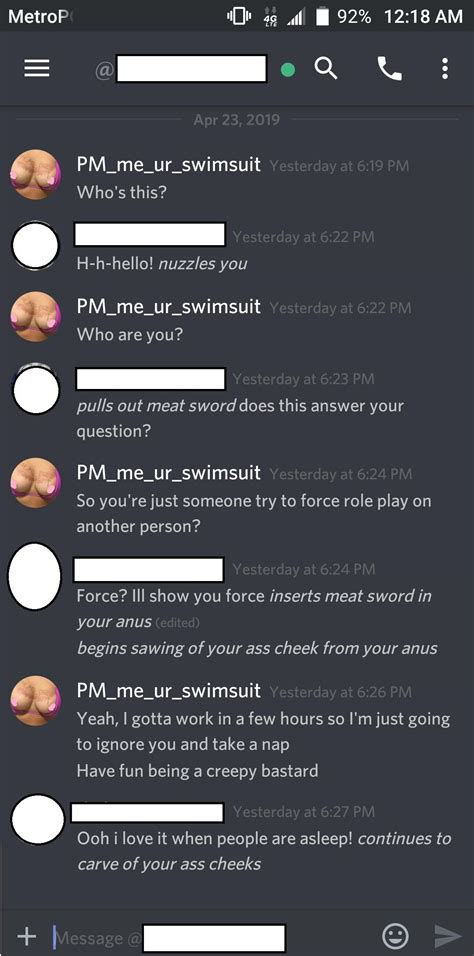 My First Creepy Discord Message With Bonus Roleplay