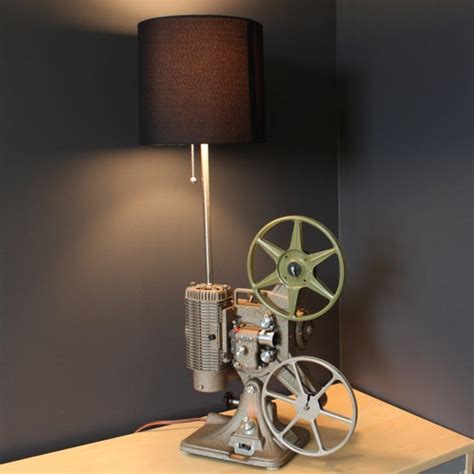 Home Theater Decor Movie Projector Table Lamp Keystone Etsy