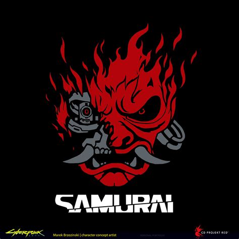 Samurai Band Logo Art Cyberpunk 2077 Art Gallery