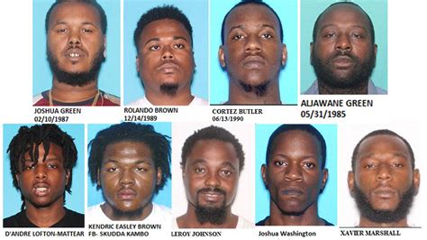 Tampa Police Announce Arrests Of 9 Violent Street Gang Members