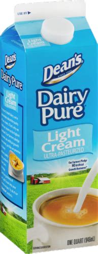 Dean's Dairy Pure Ultra-Pasteurized Light Cream, 32 fl oz ...