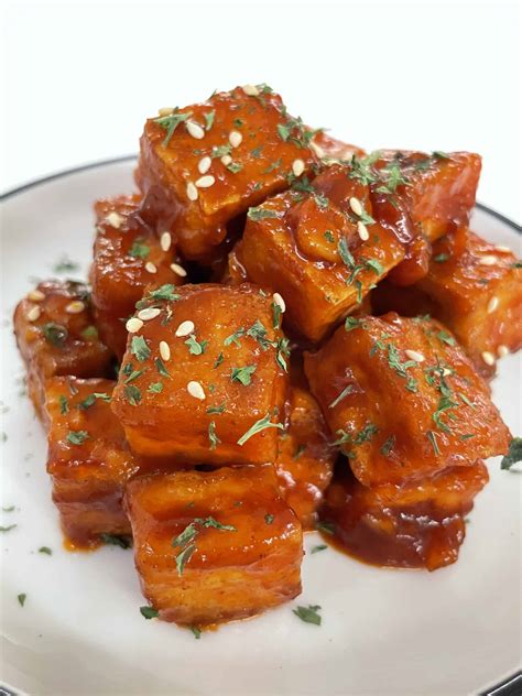 Spicy Korean Fried Tofu Wikisizzle