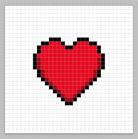 How To Make A Pixel Art Heart Mega Voxels