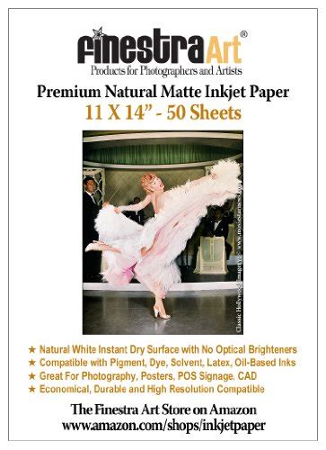 11 X 14″ 50 Sheets Natural Matte Inkjet Photo Paper 230gsm Smoothrise