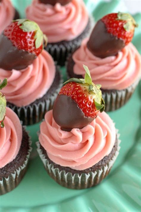 Chocolate Covered Strawberry Cupcakes Live Well Bake Often