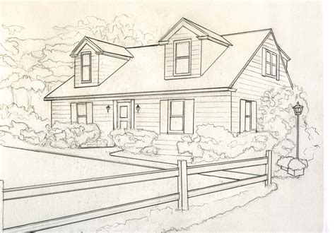 House Perspective Drawing At Getdrawings Free Download