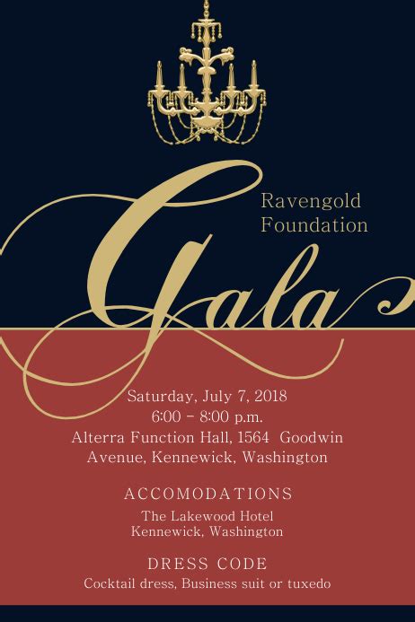 Royal Banquet Invitation Flyer Template Postermywall
