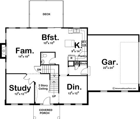 Story Colonial House Plan Wallace Colonial House Plans House
