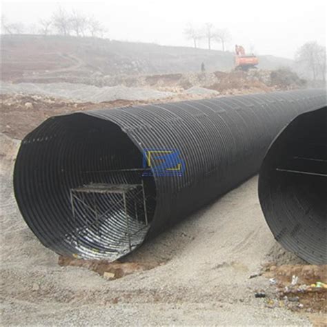 Culvert Pipe Assembled By Corrugated Steel Plates Qingdao Regions