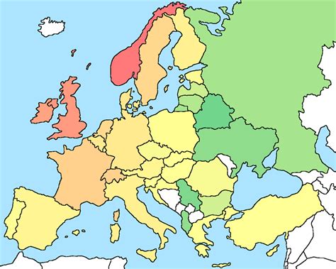 Countries Of Europe Western Europe Diagram Quizlet