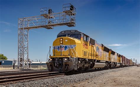 Download Wallpapers Emd Sd59mx Train American Freight Train Union