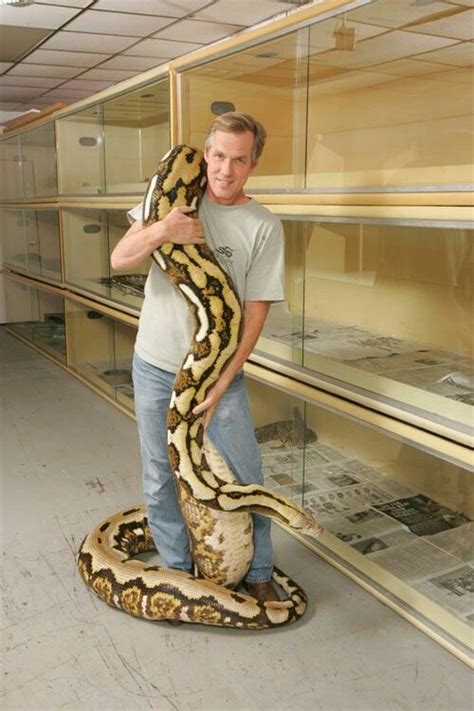 Bob Clark With Fluffy Snake Pet Snake Long Snake