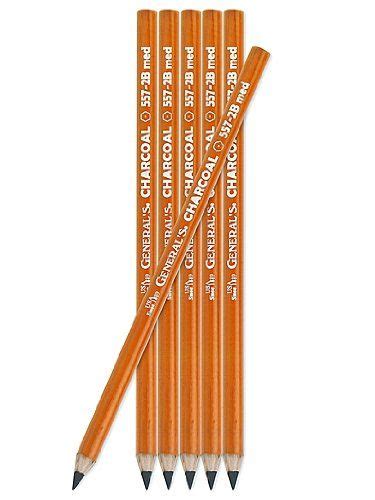 Generals 557 Series Charcoal Pencils Hb Each Pack Of 12 Lace Tee