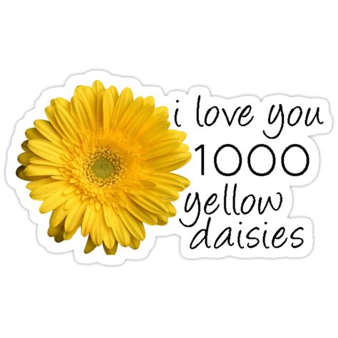 1000 Yellow Daisies Stickers By Marisax74 Redbubble
