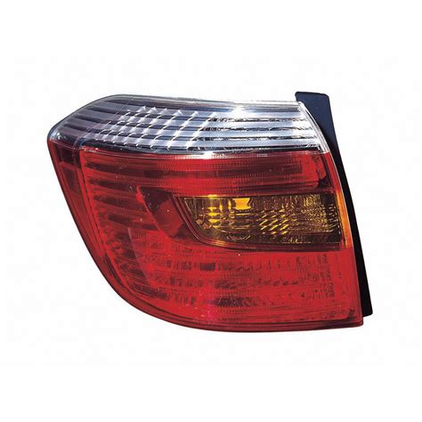 New Capa Certified Standard Replacement Driver Side Tail Light Fits