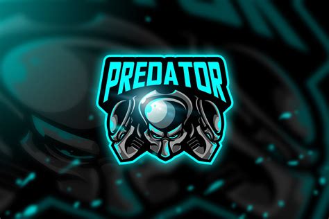 Predator Blue Mascot And Esport Logo Predator Mascot Predator Art