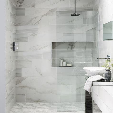 These Faux Marble Tiles Have Got Everyone Talking White Marble