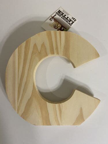 3 Darice Wooden Letter C 8 Inch Unfinished Wood Letters For Crafts