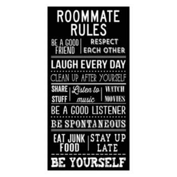 Roommate Rules Canvas Wall Art By Louise Carey Roommate Quotes