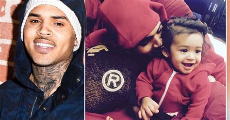 Chris Brown And Daughter Royalty Wear Matching Outfits In Adorable First Picture Together