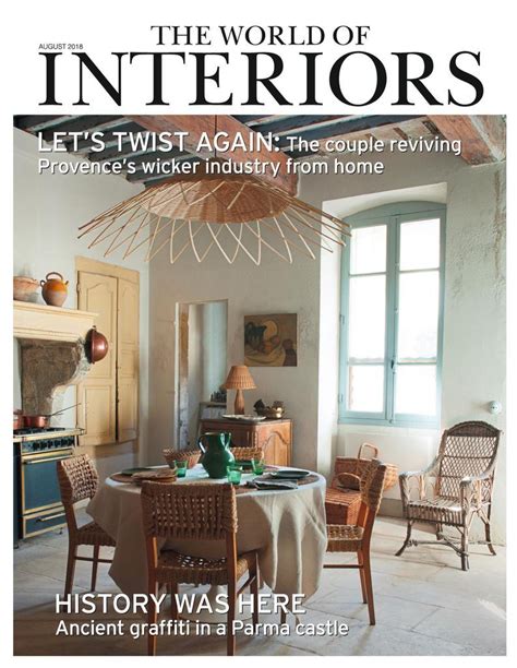 The World Of Interiors Back Issue August 2018 Digital In 2021 World