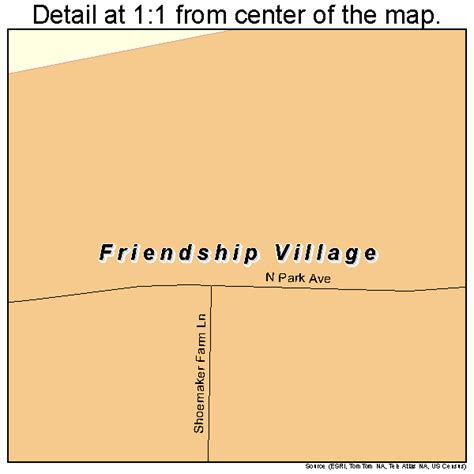 Friendship Village Maryland Street Map 2430837